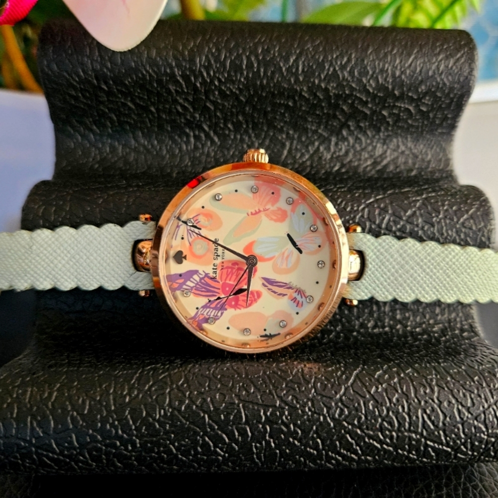 Kate Spade Holland Butterfly Mint Leather